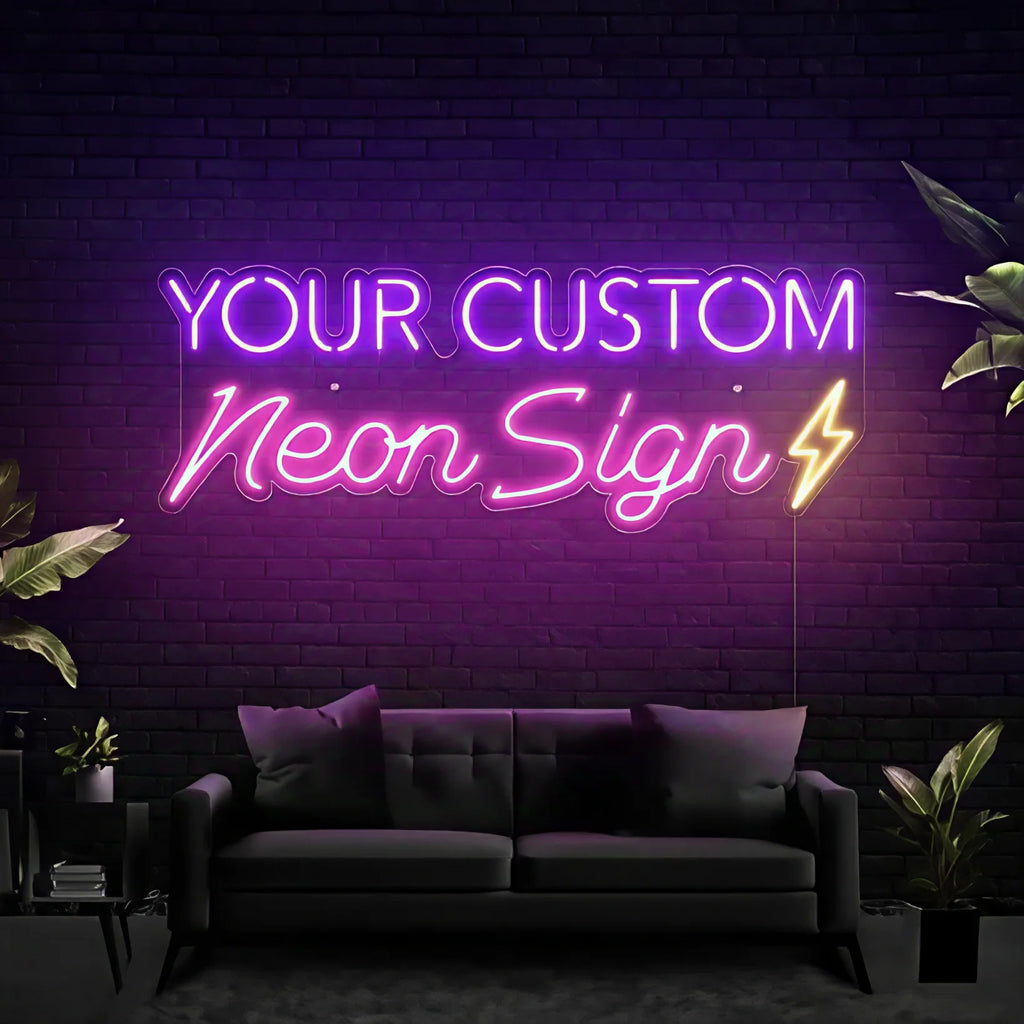 Custom Personalised Name Neon Signs, LED Neon Lighting for Wedding,Bedroom,Home & Bar Wall Decorations Led Luminous Letters Lamp