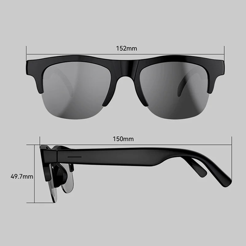 Lenovo 8K 1800MP AI Smart Glasses Hands-Free Calling AI Translation AI Chat Logging Music Playback Men Women Smart Sunglasses